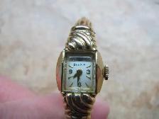 Vintage Bulova Ladies 10KGF Bangle Bracelet Watch Circ 1940-50s - Photo 3