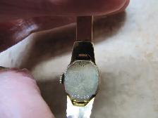 Vintage Bulova Ladies 10KGF Bangle Bracelet Watch Circ 1940-50s - Photo 5