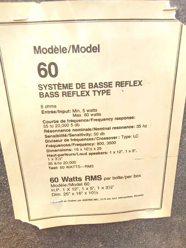 Haut-parleurs vintage Rodec . - Photo 4