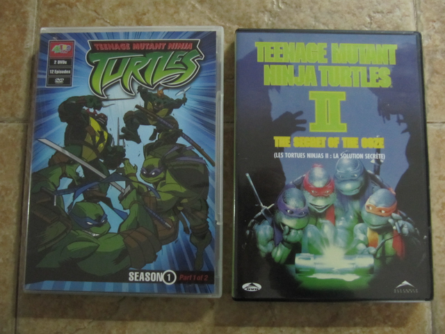Teenage Mutant Ninja Turtles Season 1 & Ninja Turtles II DVDs
