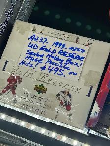 1999-2000 Upper Deck Hockey GOLD RESERVE Wax Box Showcase 351