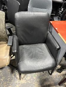 Leather Visitor Chair – Excellent Condition-Ufficio Furniture!