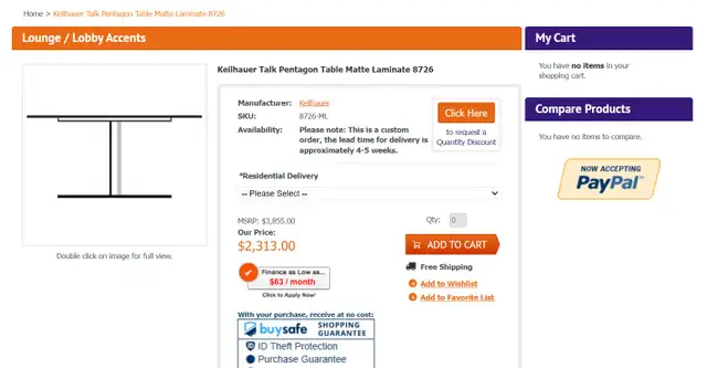 Keilhauer Talk Pentagon Table-Excellent Condition-Call us! - Photo 6