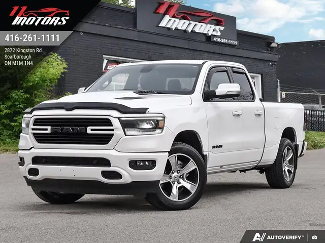 2019 Ram 1500 Sport 4x4 Quad Cab 6'4' Box | HEATED SEATS | REMOT