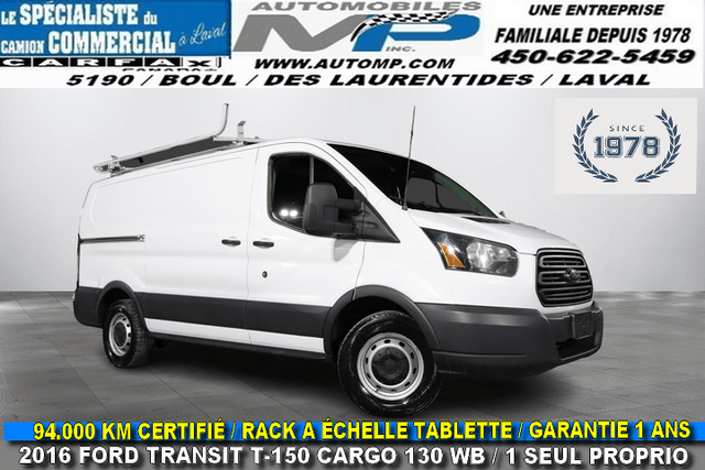Ford Transit Cargo Van T-150 CARGO 130 WB / 94.000 KM CERTIFIÉ 1