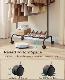 SONGMICS Extendable Garment Rack with Wheels - Photo 6