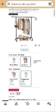 SONGMICS Extendable Garment Rack with Wheels - Photo 7