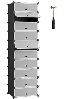 SONGMICS 10-Cube Shoe Storage Organizer