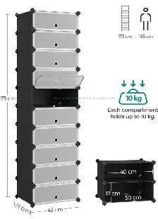 SONGMICS 10-Cube Shoe Storage Organizer - Photo 3
