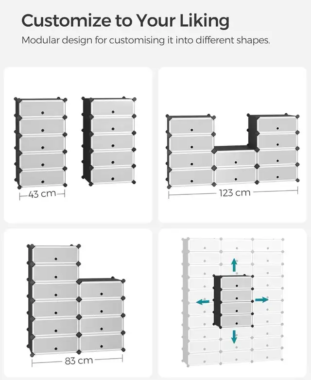 SONGMICS 10-Cube Shoe Storage Organizer - Photo 4