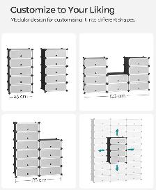 SONGMICS 10-Cube Shoe Storage Organizer - Photo 4