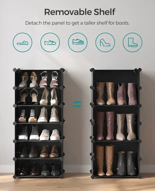 SONGMICS 10-Cube Shoe Storage Organizer - Photo 5