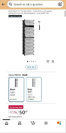SONGMICS 10-Cube Shoe Storage Organizer - Photo 8