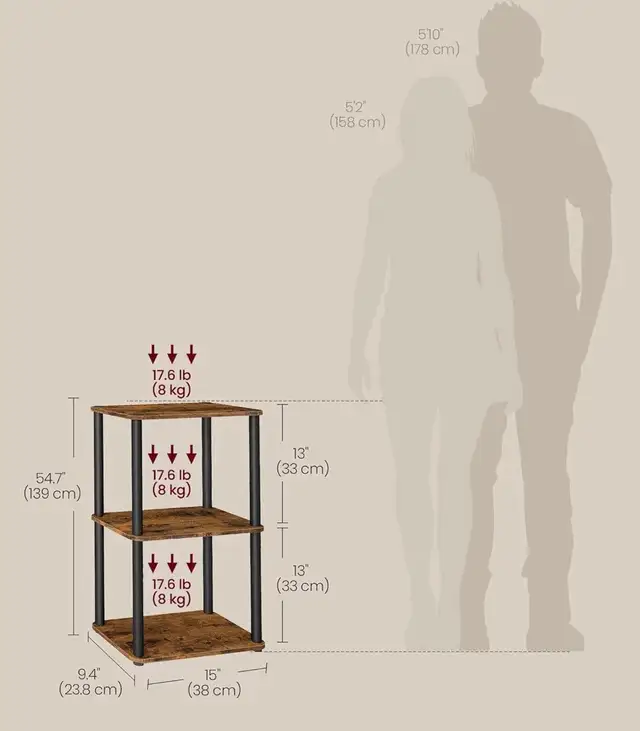 3-Tier Slim Storage Shelf - Photo 2