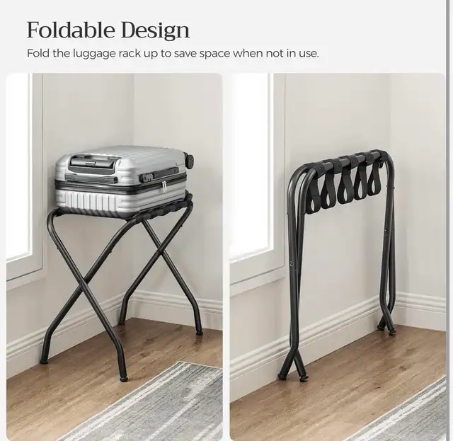 SONGMICS Folding Luggage Rack - Photo 5