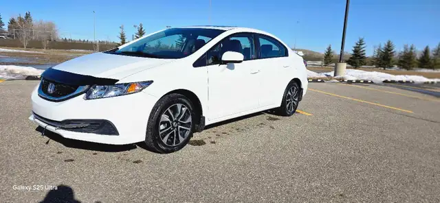 2014 honda civic sports ex taffeta white sedan - Photo 2