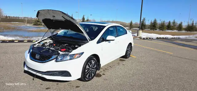 2014 honda civic sports ex taffeta white sedan - Photo 5
