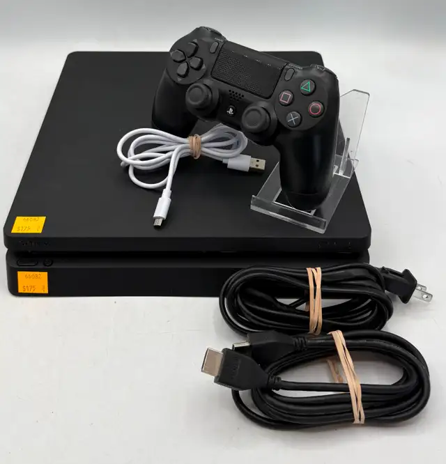 1TB Playstation 4 Slim - Complete with Wires & PS4 Controller