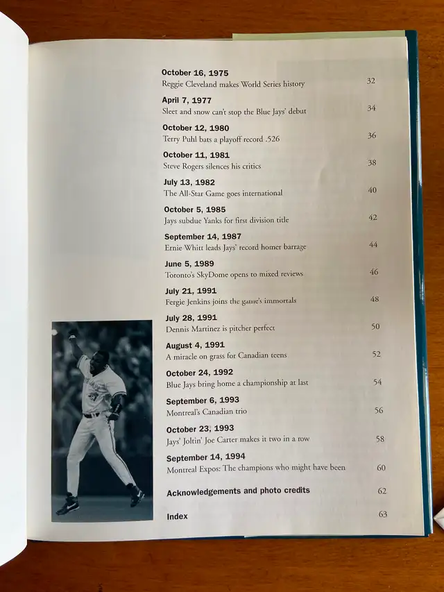 Great Moments in Canadian Baseball Book plus two ticket stubs - Photo 2