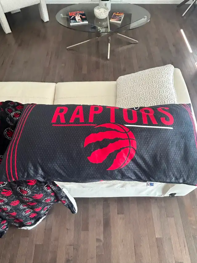 Toronto Raptors Body Pillow and hood blanket