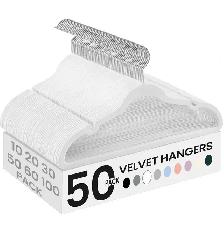Velvet Non-Slip Hangers – 50 Pack