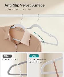 Velvet Non-Slip Hangers – 50 Pack - Photo 4