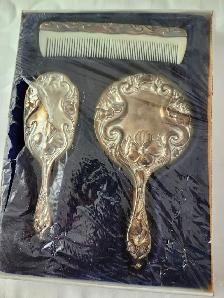 Antique Hairbrush set in box