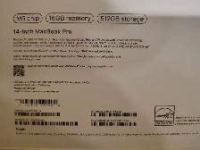 MacBook Pro. NEW Sealed in Box. Apple M5 / 16GB RAM / 512GB SSD