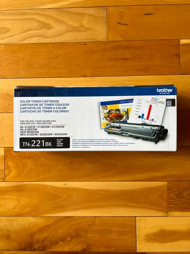Brother TN-221 BK Black Toner Cartridge BRAND NEW