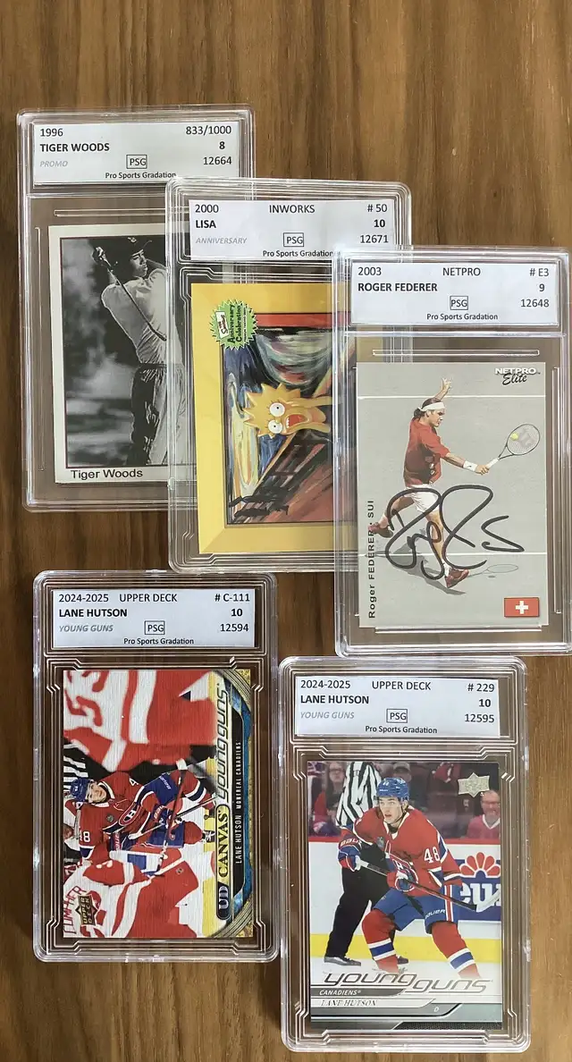 Service de gradation de cartes sportives et de cartes de collect