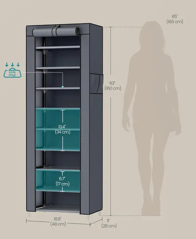 10-Tier Shoe Rack - Photo 3