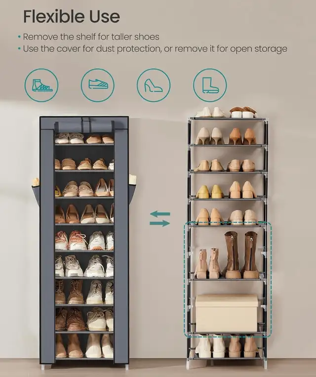 10-Tier Shoe Rack - Photo 5