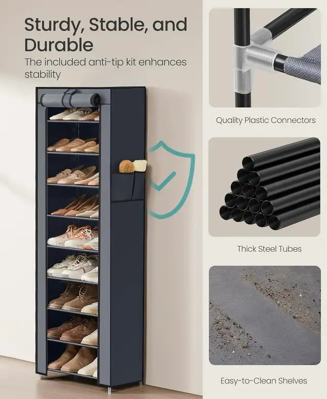 10-Tier Shoe Rack - Photo 6