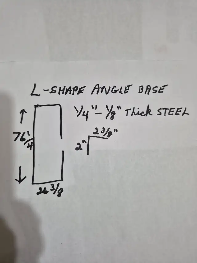 L-shape steel angle base - Photo 2
