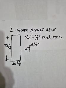L-shape steel angle base - Photo 2
