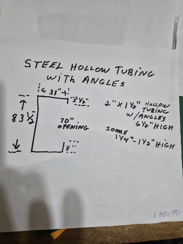 Steel hollow tubing with angles - Photo 2