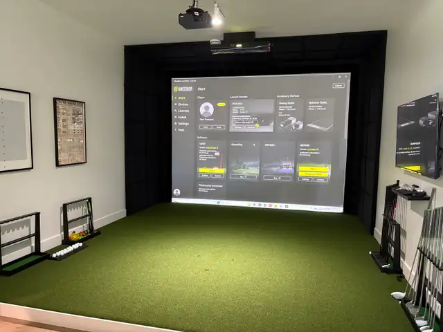 Custom Golf Simulator Wall & Ceiling Panels - Photo 4