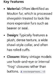FUR COAT ( MOUTON FUR COAT) - Photo 5