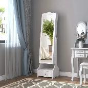 Brand New Standing Jewelry Cabinet LED Mirror Organizer $259
