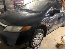 Damaged 2008 Honda Civic 5 -speed - Photo 5