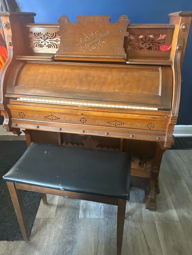 Antique Red-Pump Organ made in Woodstock ON