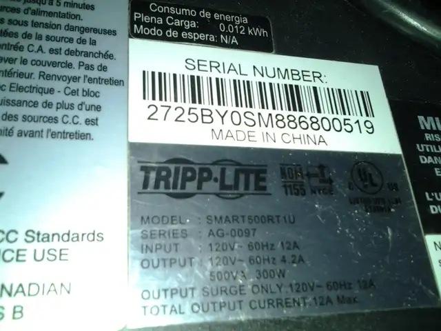 Tripp-Lite SmartPro UPS Smart500RT1U 300W 500VA  200  apc ups 1k - Photo 6