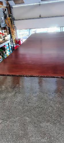 EXQUISE&RARE12PIEDSX42''AVEC3PIEDESTAUX TABLE ACAJOU CHIPPENDALE - Photo 9