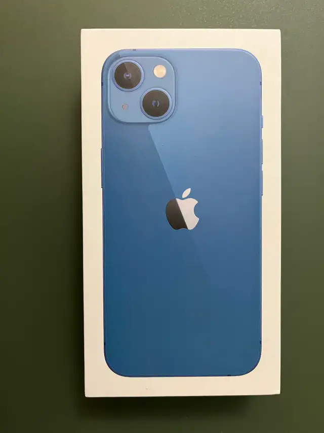 iPhone 13 Blue 128GB New (In Sealed Box) : $590 (or best offer)