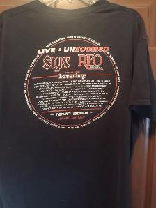 REO Loverboy and Styx concert tee-shirt size XL - Photo 2