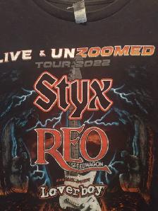 REO Loverboy and Styx concert tee-shirt size XL - Photo 4