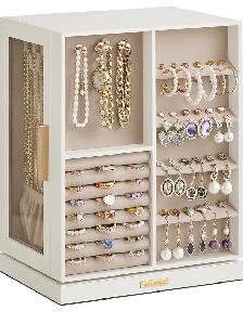 SONGMICS 360° Rotating Jewelry Box