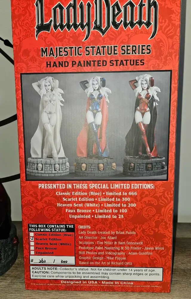 Lady Death Majestic Statue Series (Scarlet Edition) - Photo 6