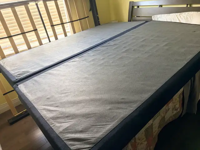 King size split low profile box springs for sale for $120. - Photo 2