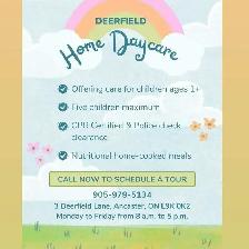 Deerfield home daycare